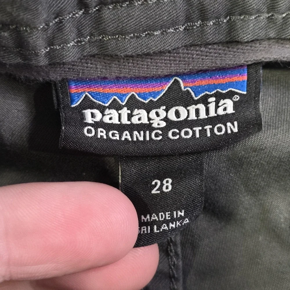Patagonia Organic Cotton Twill Utility Shorts Mens 28 Gray Cargo Casual Pockets
